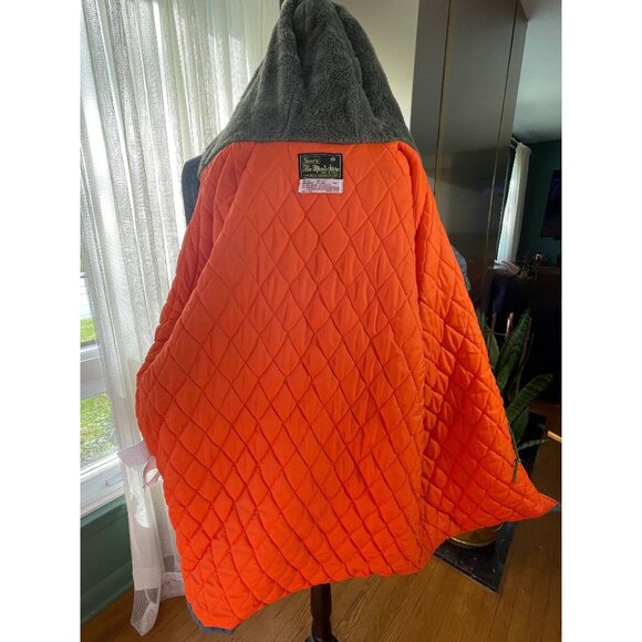 Vintage 1970s Sears Men's parka, grey hooded sportswear winter jacket, XL - Picture 8 of 10